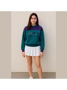 Bugle Boy Co Sweatshirt Medium Embroidery Pullover unisex